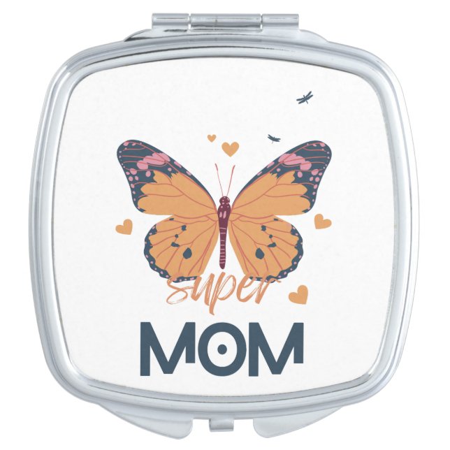Mushroom Super MOM Compact Mirror (Front)