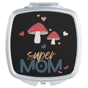 Mushroom Super MOM Compact Mirror