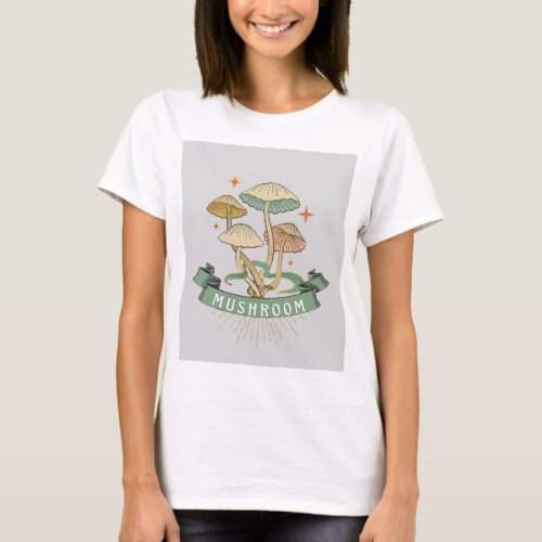 Mushroom T Shirt Design