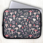 Mushroom Toadstool Fungi Laptop Sleeve<br><div class="desc">Mushrooms,  toadstools and fungi on a dark background.  Perfect for autumn or fall,  or any other time.  Original art by Nic Squirrell.</div>