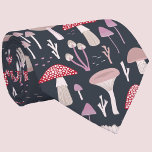 Mushroom Toadstool Fungi Neck Tie<br><div class="desc">Mushrooms,  toadstools and fungi on a dark background.  Perfect for autumn or fall,  or any time.  Original art by Nic Squirrell.</div>