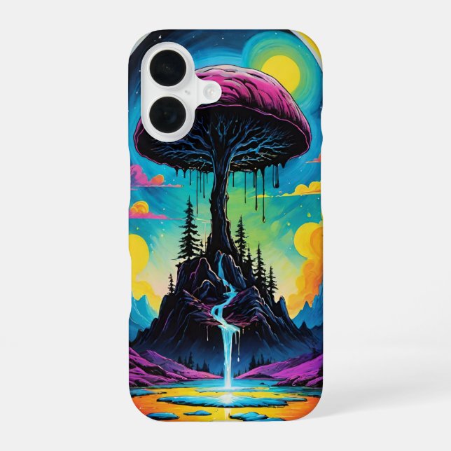 Mushroom Trip iPhone Case (Back)