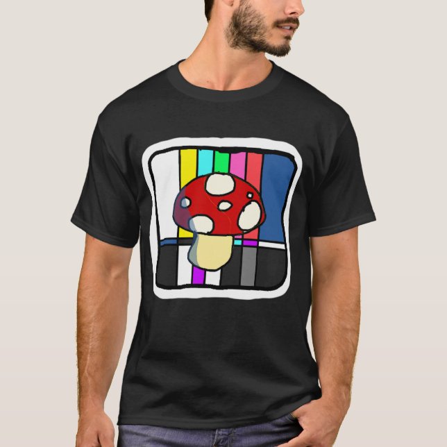 Mushroom TV Error T-Shirt (Front)