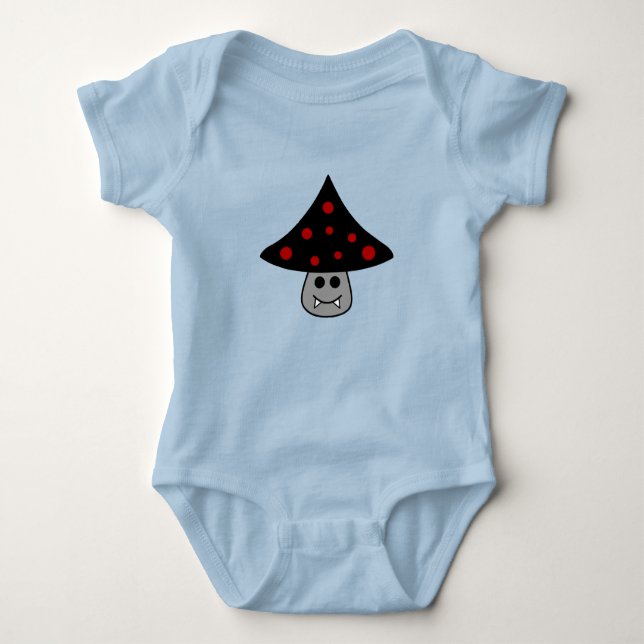 Mushroom Vampire Baby Bodysuit (Front)