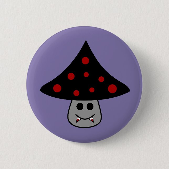 Mushroom Vampire Button (Front)