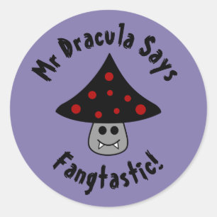 Mushroom Vampire Fangtastic Stickers