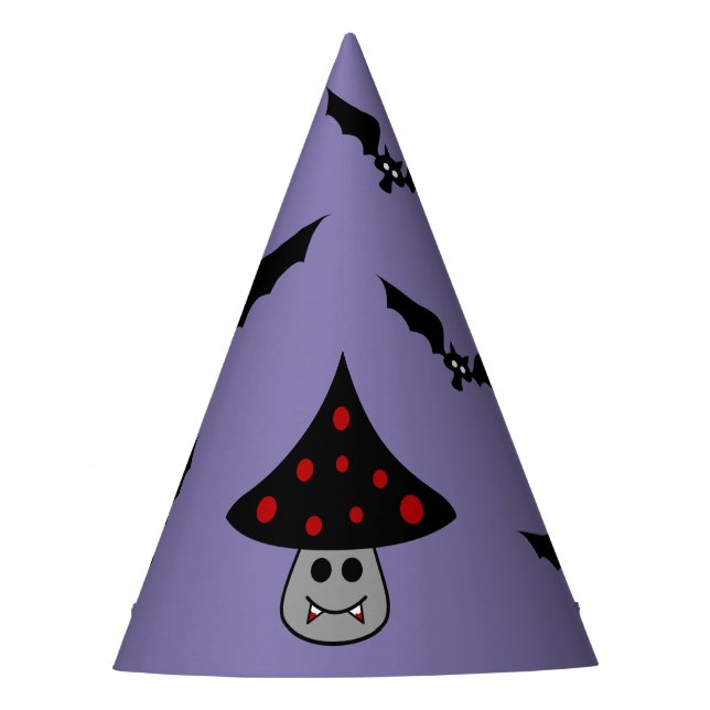 Mushroom Vampire Party Hats (Front)