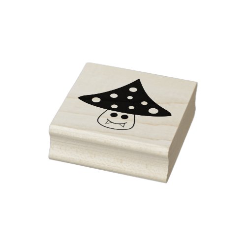 Mushroom Vampire Rubber Stamp