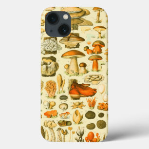 Mushroom Vintage Toadstool Antique Art iPhone 13 Case