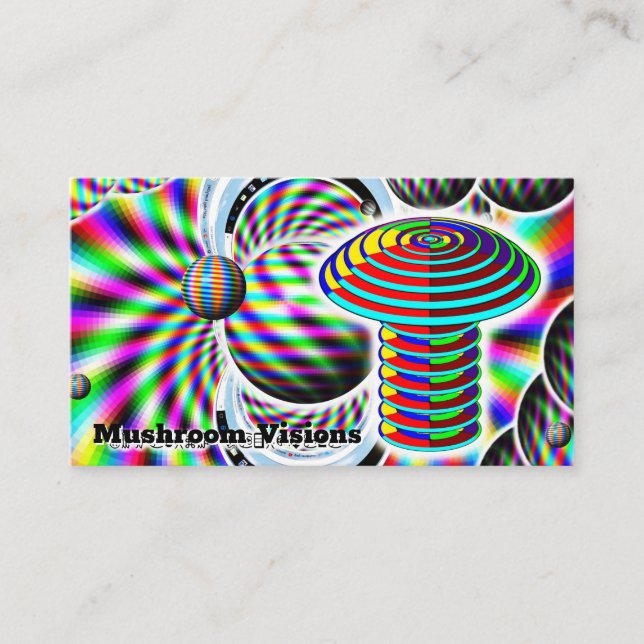 Mushroom Visions (change the words) Business Card (Front)