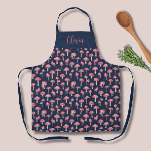 Mushroom Watercolor Pattern Apron