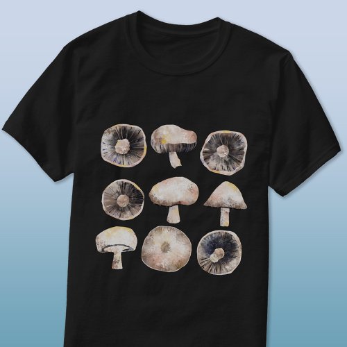 Mushroom Watercolor T_Shirt