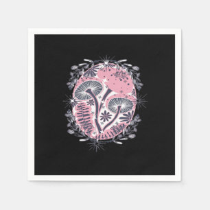 Mushroom Whimsigoth Art Design Classic Napkins