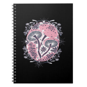 Mushroom Whimsigoth Art Design Classic Notebook