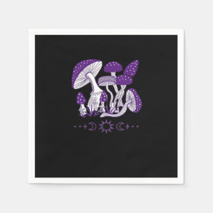 Mushroom Whimsigoth Vibes Napkins