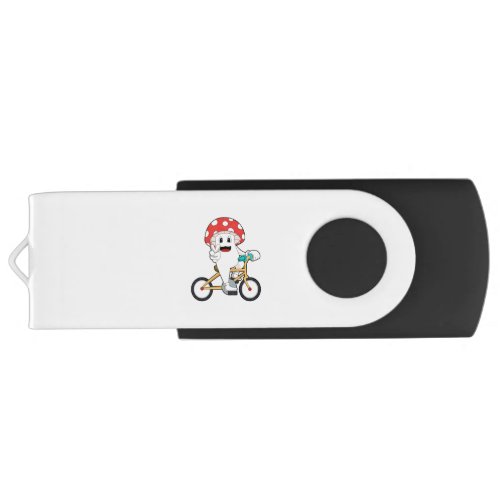 Mushroom with BicyclePNG Flash Drive