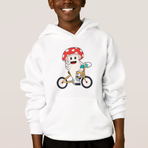 Mushroom with Bicycle.PNG Hoodie
