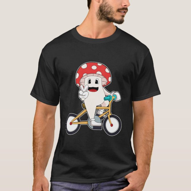 Mushroom with Bicycle.PNG T-Shirt (Front)