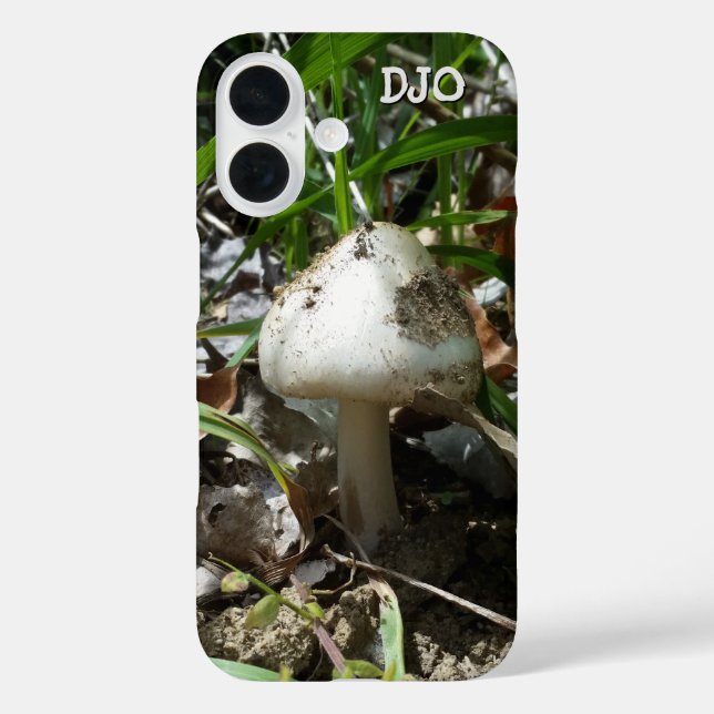 Mushroom with your initials Case-Mate iPhone case (Back)