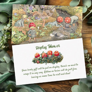 Mushroom Woodland Frog Baby Shower Display Shower Enclosure Card