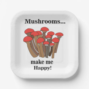 Mushroom Woodland Red Mushrooms Party Paper Plates