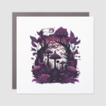 Mushroom Woods Whimsigoth Witchy Screenprint Desig Car Magnet