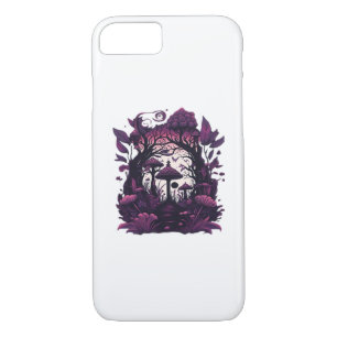 Mushroom Woods Whimsigoth Witchy Screenprint Desig iPhone 8/7 Case