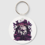 Mushroom Woods Whimsigoth Witchy Screenprint Desig Keychain