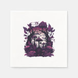 Mushroom Woods Whimsigoth Witchy Screenprint Desig Napkins