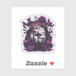 Mushroom Woods Whimsigoth Witchy Screenprint Desig Sticker