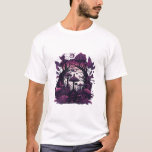 Mushroom Woods Whimsigoth Witchy Screenprint Desig T-Shirt