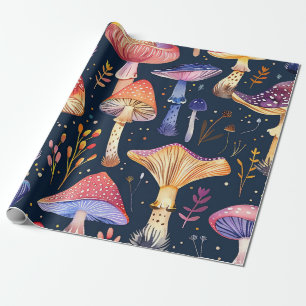 Mushroom wrapping paper