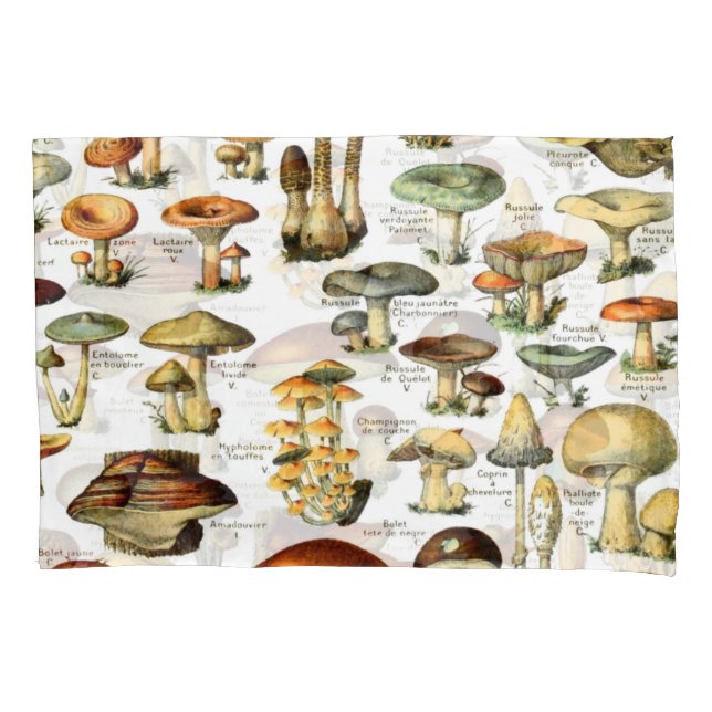 MUSHROOMS 4   PILLOW CASE (Front)