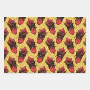 Mushrooms and Crystals Wrapping Paper Sheets