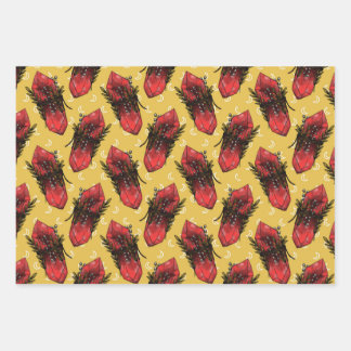 Mushrooms and Crystals Wrapping Paper Sheets