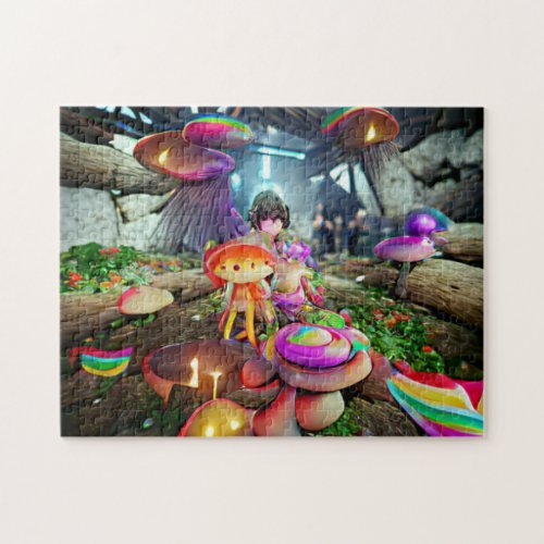 Mushrooms and Fairies Jigsaw Puzzle