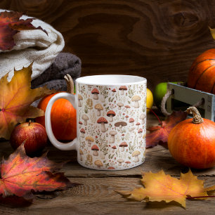 Mushrooms and Forest Flowers Coffee Mug