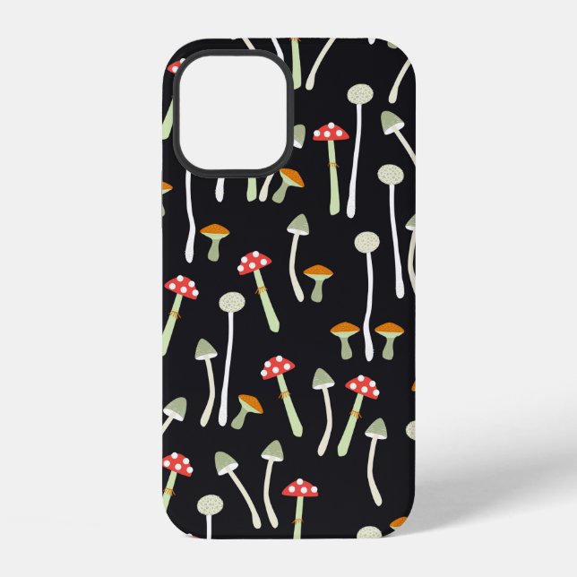mushrooms,autumn,pattern  iphone case (Back)