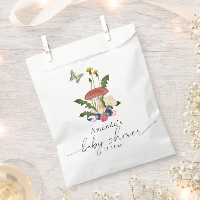 Mushrooms baby shower favor bag (Clipped)