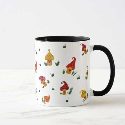 Mushrooms Black 325 ml  Ringer Combo Mug