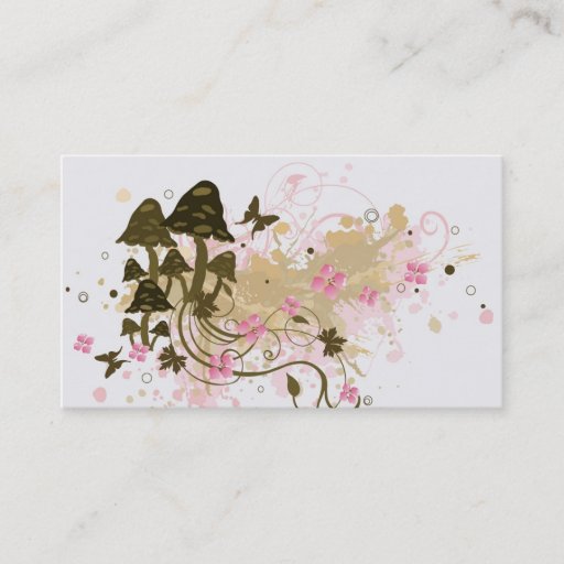 Customizable Mushrooms Business Card