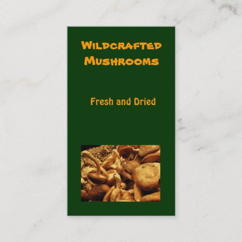 Mushrooms Business Card
