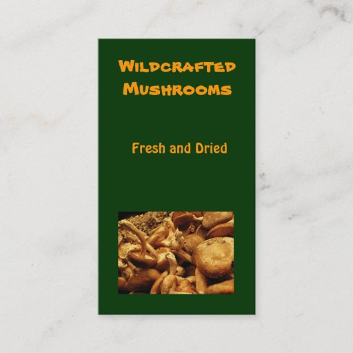 Customizable Mushrooms Business Card
