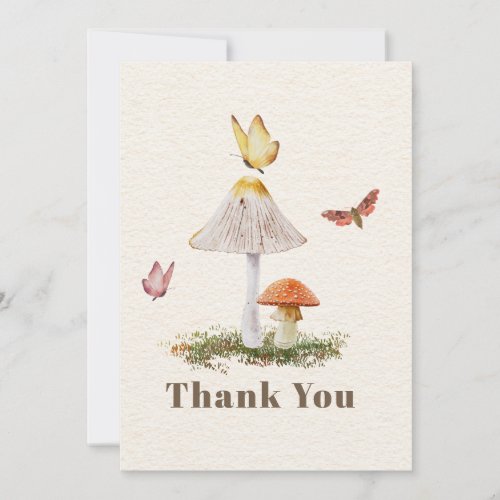 Mushrooms Butterflies Baby Shower