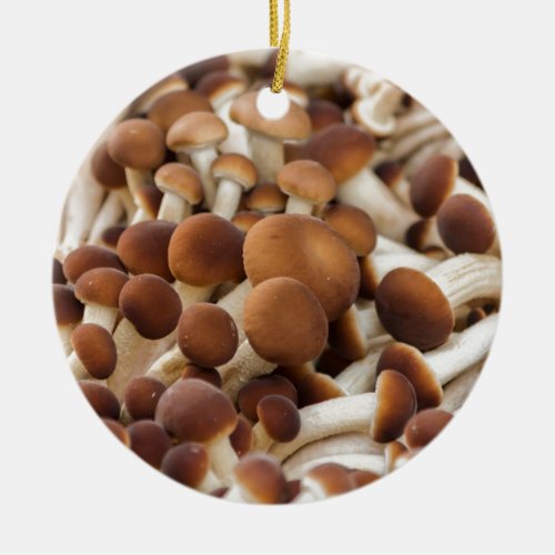 mushrooms christmas ornament