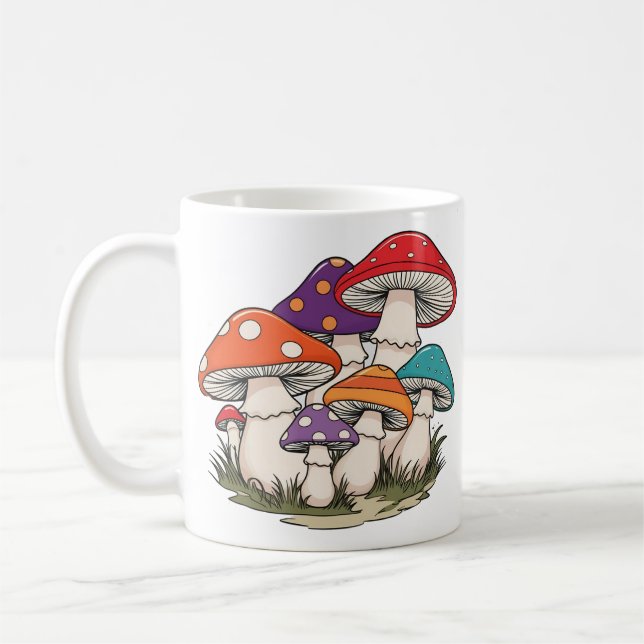 Mushrooms Coffee Mug (Left)