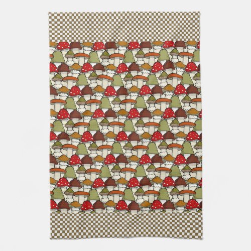 Mushrooms Design Kitchen Towel