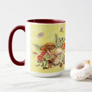 Mushrooms, Dragonflies, Moths & Snails Mug