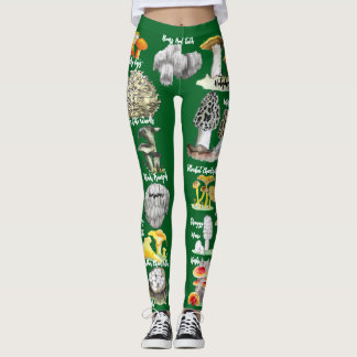 Mushrooms (edible and medicinal) leggings
