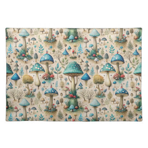 Mushrooms Fairyland Kids Cloth Placemat